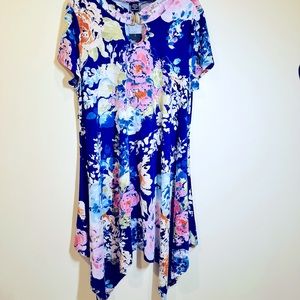 Robert Louis Handkerchief Style Multi-Colored Dress or Tunic